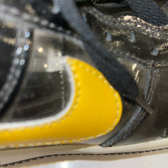INVISIBLE BLACK/YELLOW NIKE SNEAKERS sz8 JG 5 main image 6